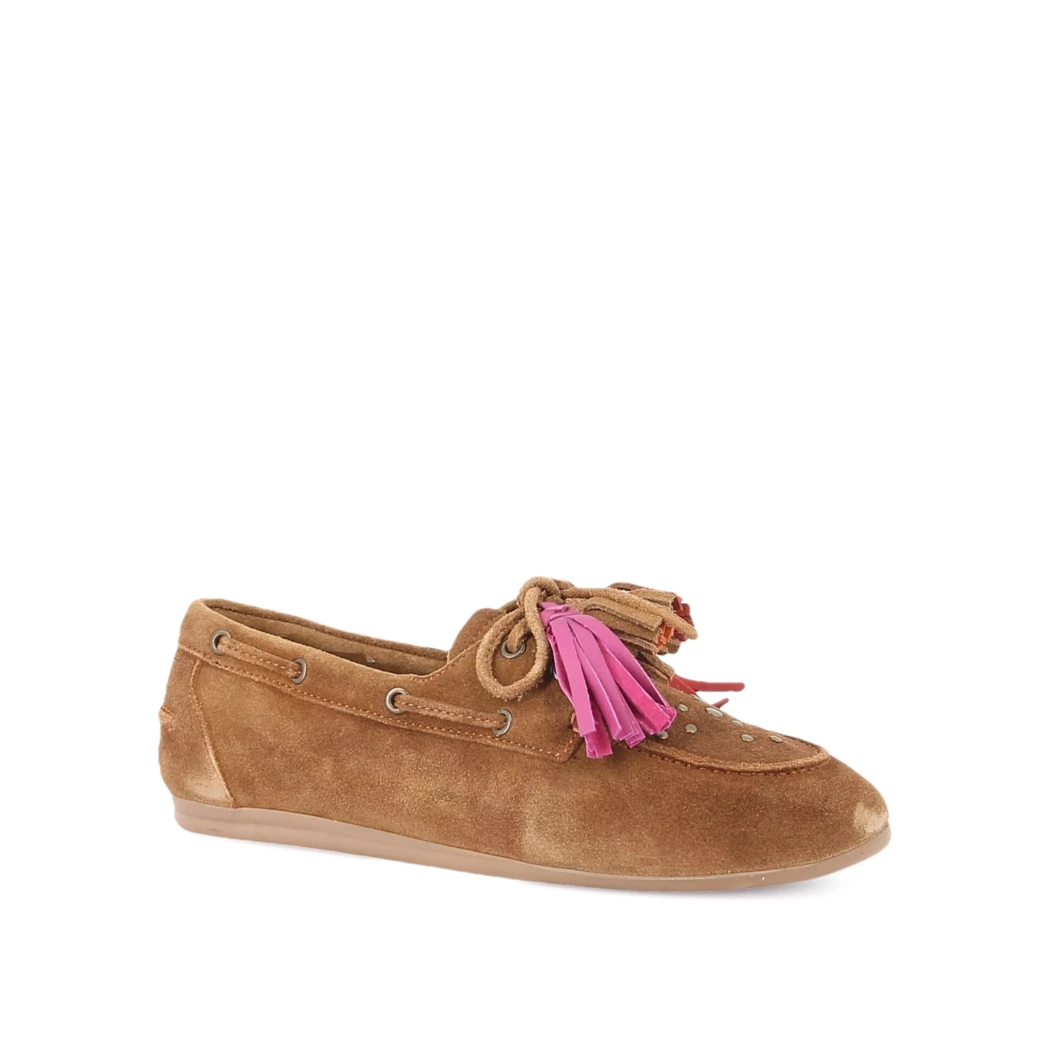 Image (1) de la chaussures Poelman - Mocassins Cuir naturel / Cognac en Cuir nubuck
