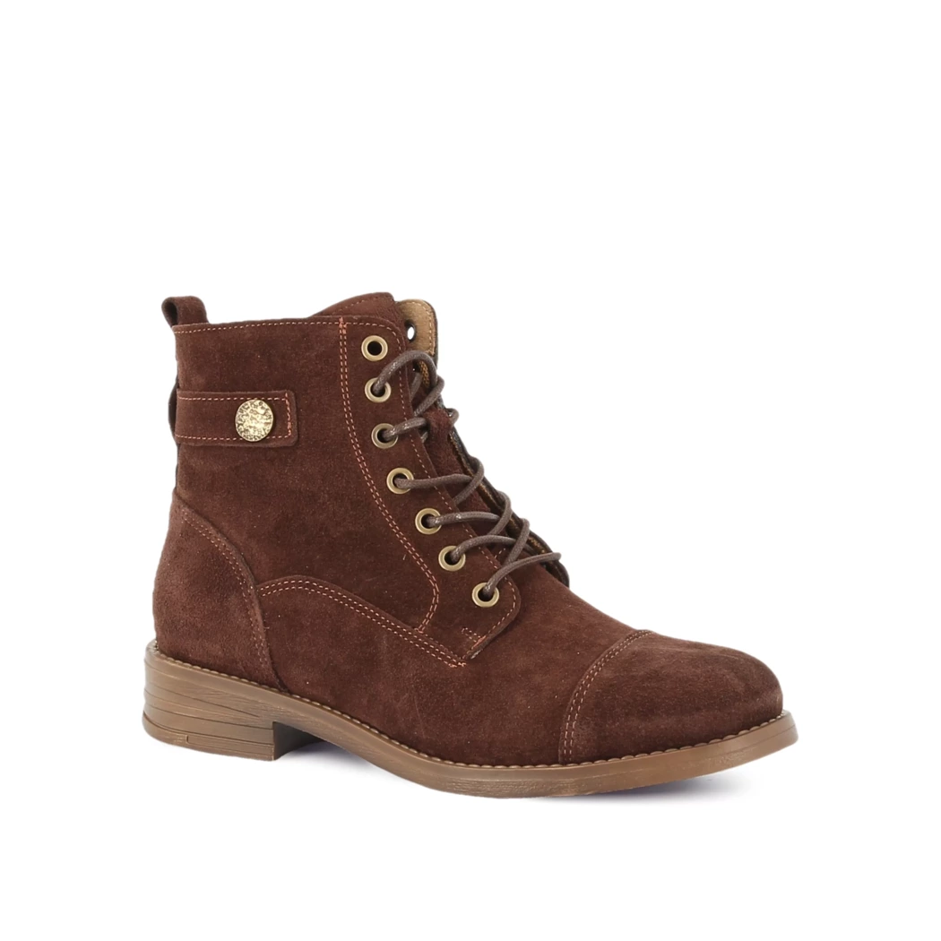 Image (1) de la chaussures Miss Boho - Bottines Marron en Cuir