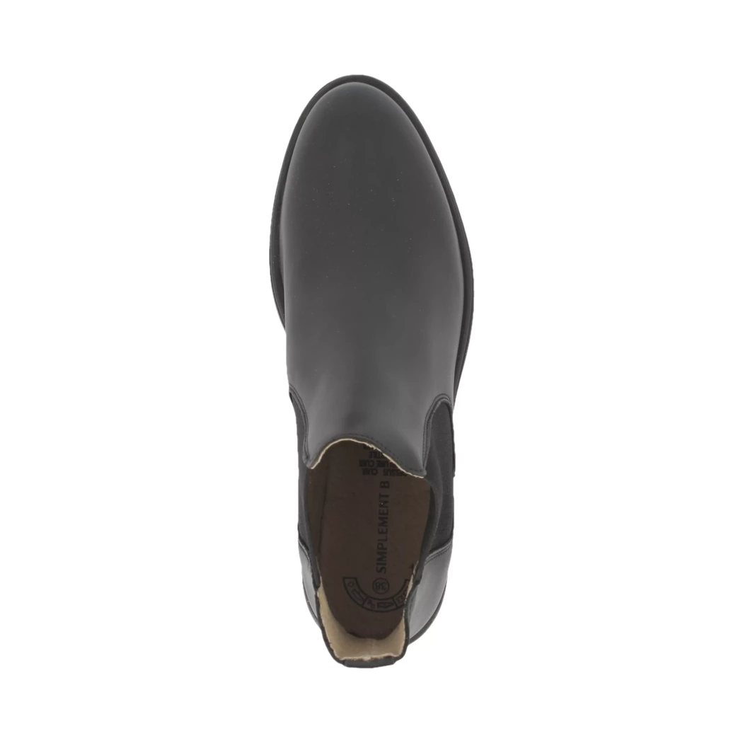 Image (6) de la chaussures Simplement B - Boots Noir en Cuir