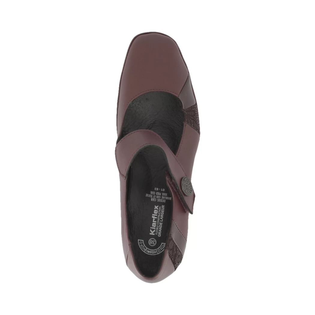 Image (6) de la chaussures Kiarflex - Escarpins Bordeaux en Cuir