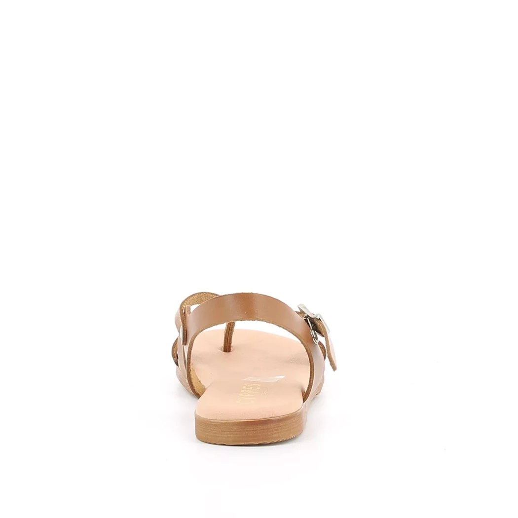 Cypres Sandales et Nu Pieds Cuir naturel Cognac Delcambe