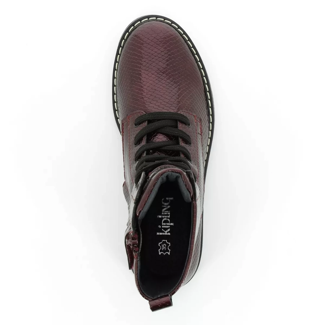 Image (6) de la chaussures Kipling - Bottines Bordeaux en Cuir vernis Image (6) de la chaussures Kipling - Bottines Bordeaux en Cuir vernis