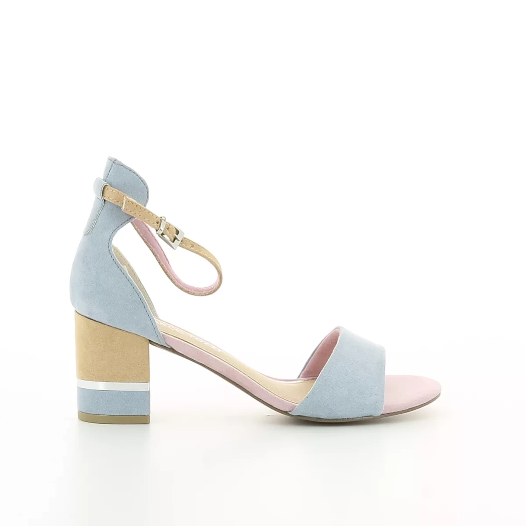 Image (2) de la chaussures Marco Tozzi - Sandales et Nu-Pieds Bleu en Cuir synthétique