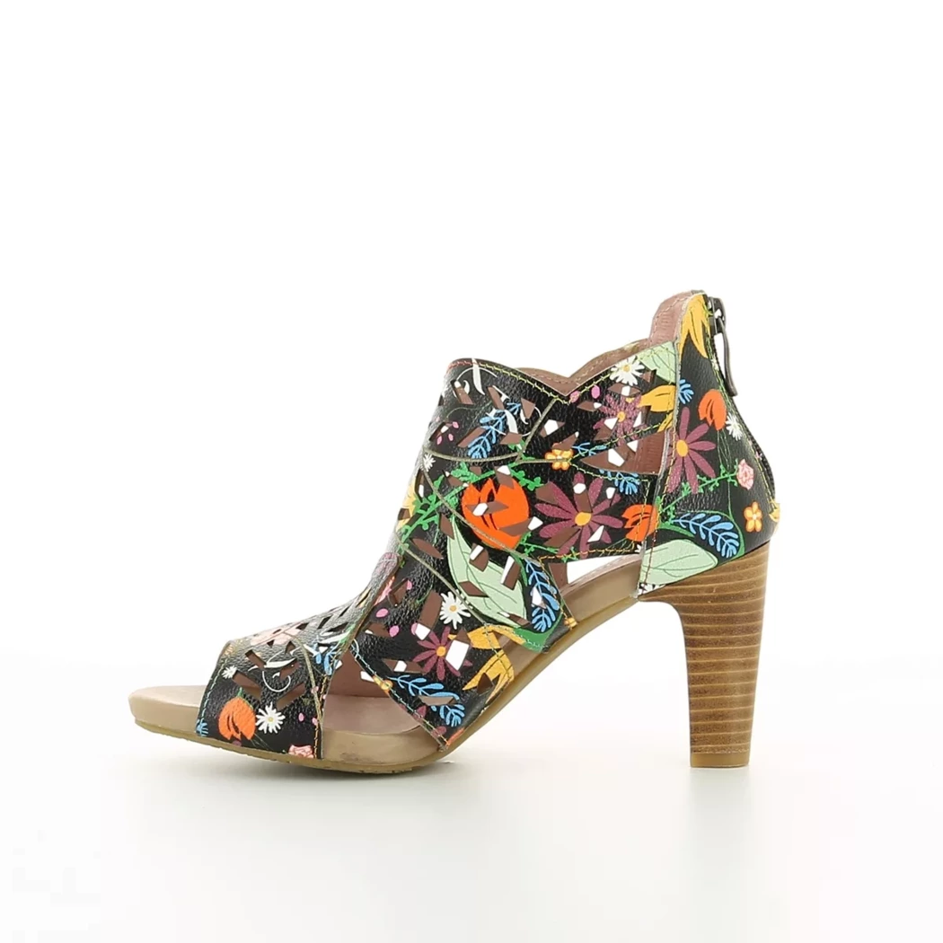Image (4) de la chaussures Laura Vita - Sandales et Nu-Pieds Noir en Cuir