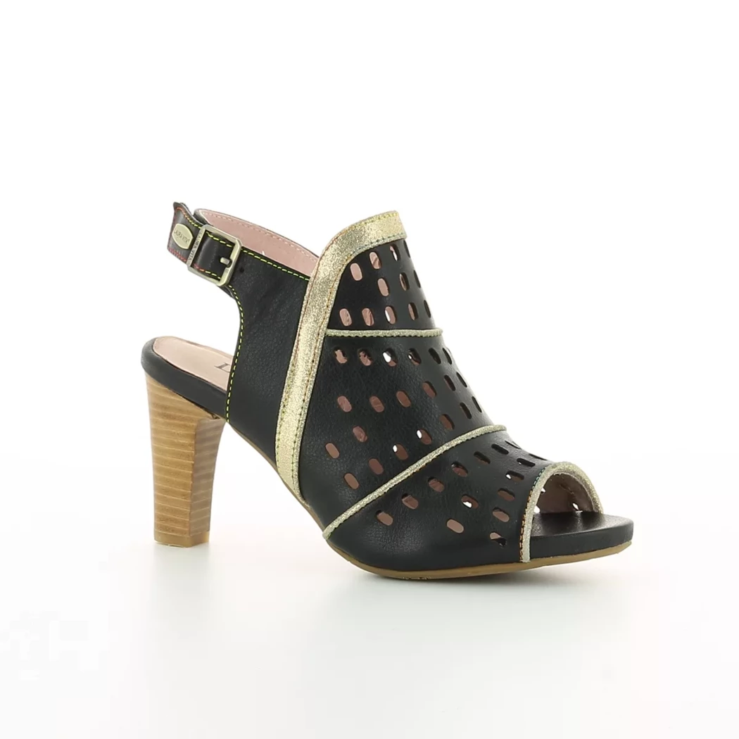 Image (1) de la chaussures Laura Vita - Sandales et Nu-Pieds Noir en Cuir