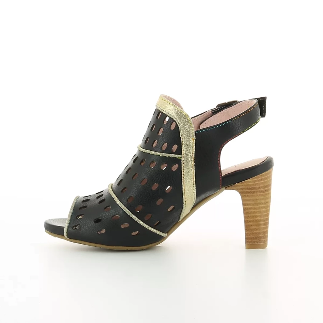 Image (4) de la chaussures Laura Vita - Sandales et Nu-Pieds Noir en Cuir