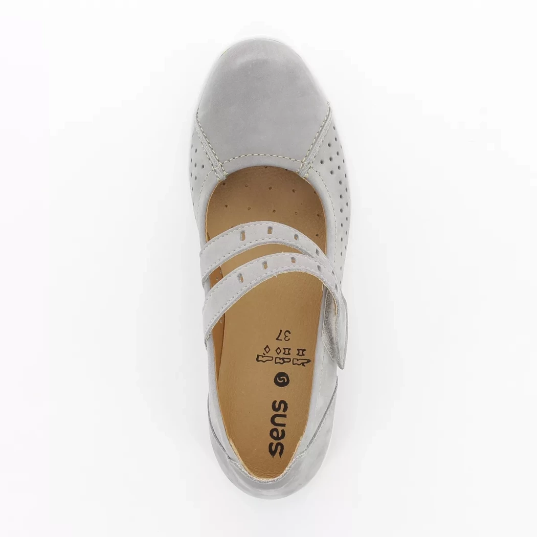 Image (6) de la chaussures Sens - Ballerines Gris en Cuir nubuck