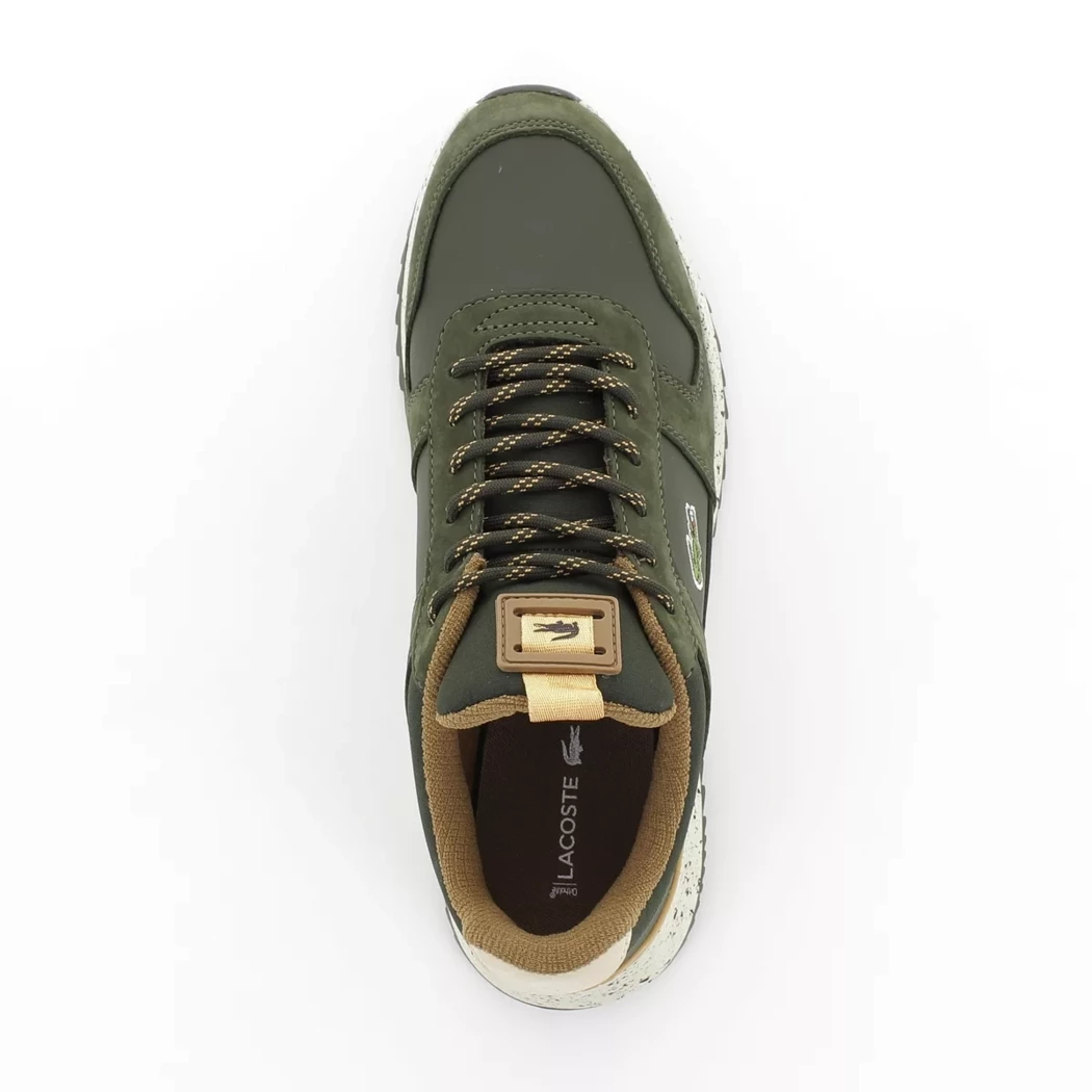 Image (6) de la chaussures Lacoste - Baskets Vert en Cuir nubuck