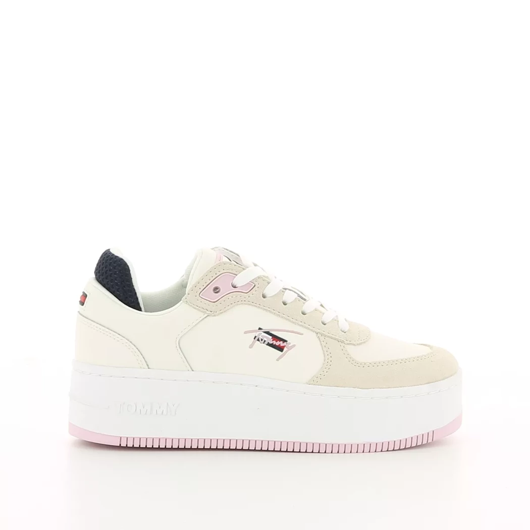 Image (2) de la chaussures Tommy jeans - Baskets Beige en Cuir Image (2) de la chaussures Tommy jeans - Baskets Beige en Cuir