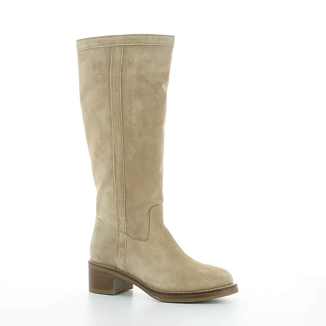 Image (1) de la chaussures Alpe - Bottes Beige en Cuir nubuck