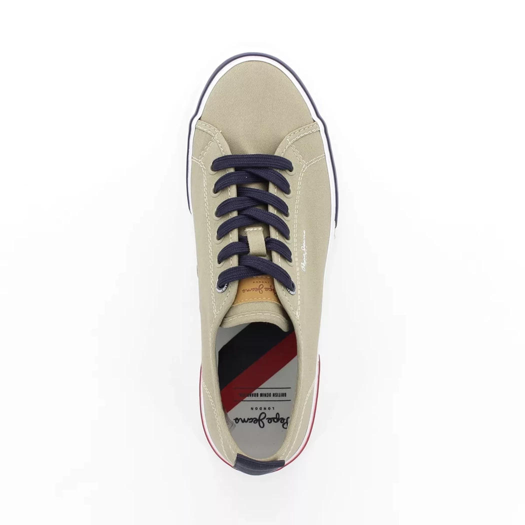 Image (6) de la chaussures Pepe Jeans - Baskets Beige en Textile