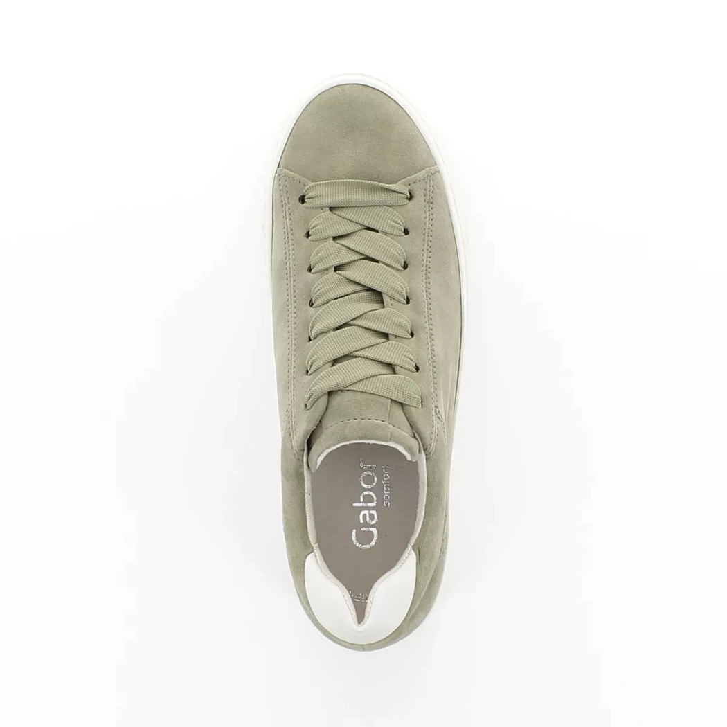 Image (6) de la chaussures Gabor - Baskets Vert en Cuir nubuck