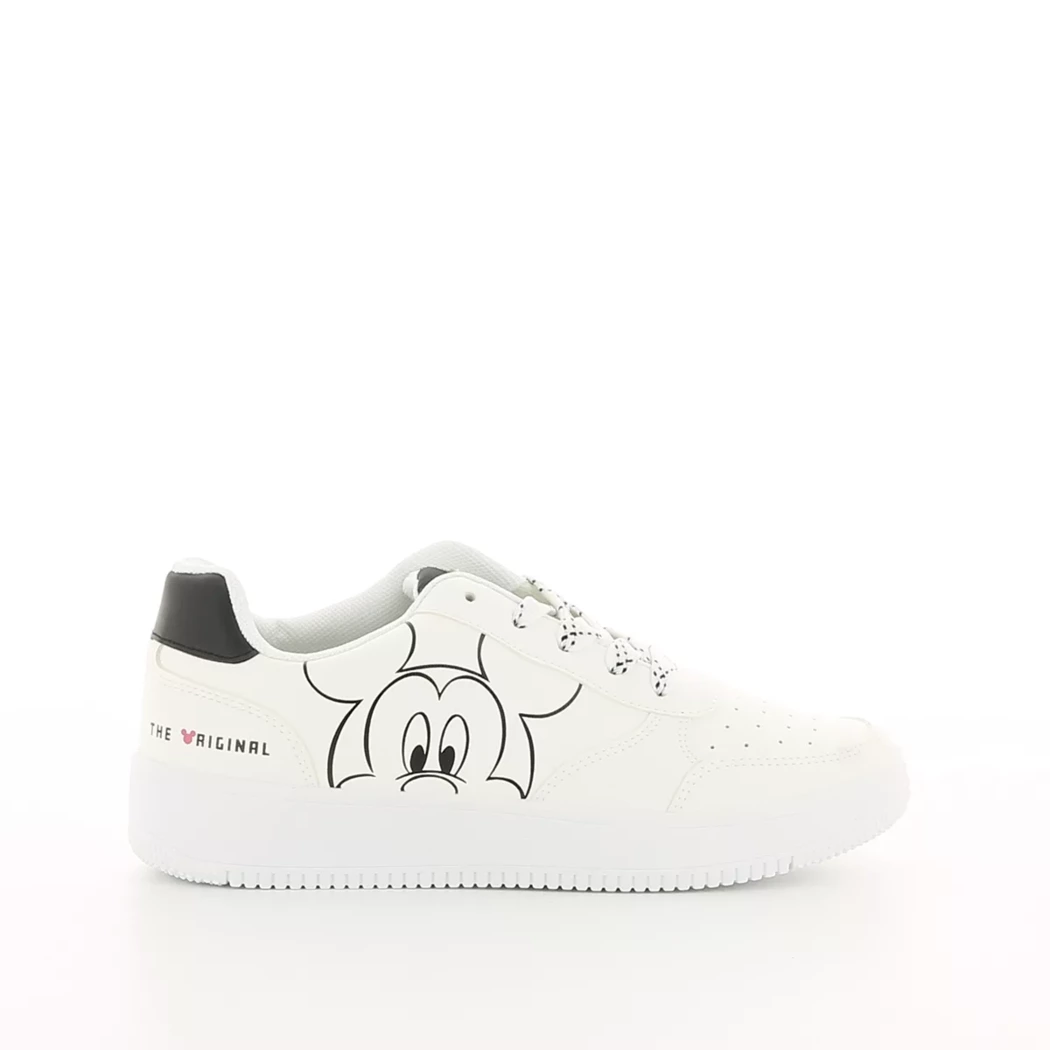 Image (2) de la chaussures Mickey Mouse - Baskets Blanc en Cuir synthétique