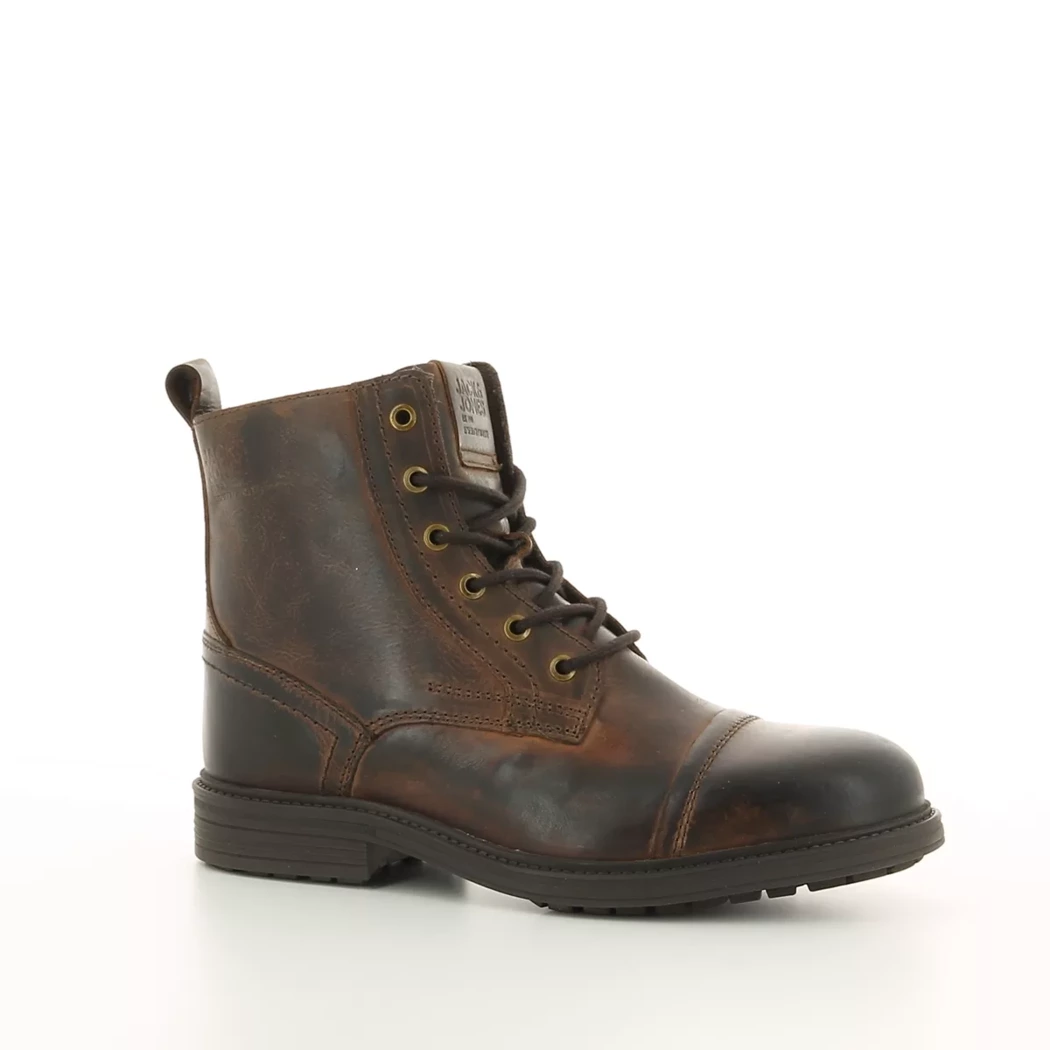 Image (1) de la chaussures Jack & Jones - Bottines Cuir naturel / Cognac en Cuir