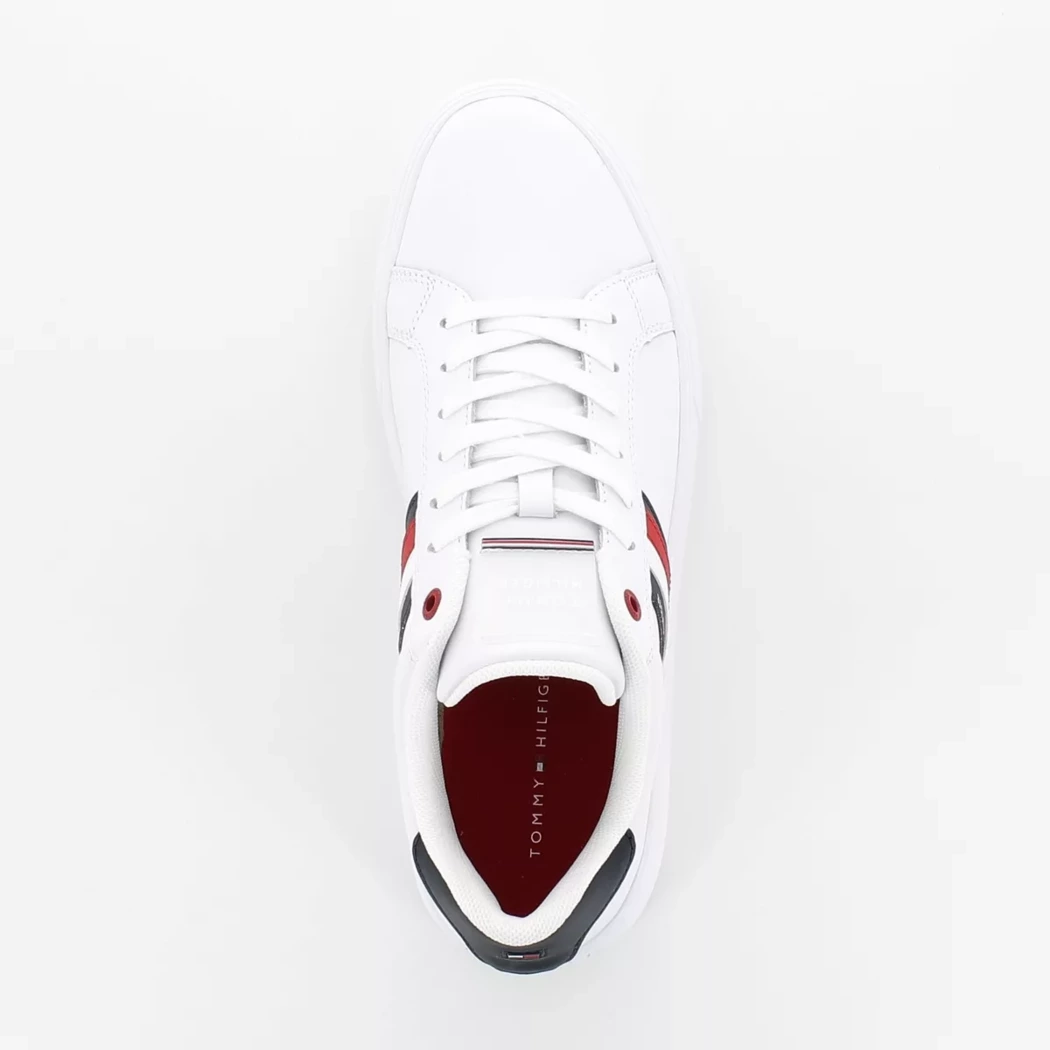 Image (6) de la chaussures Tommy Hilfiger - Baskets Blanc en Cuir