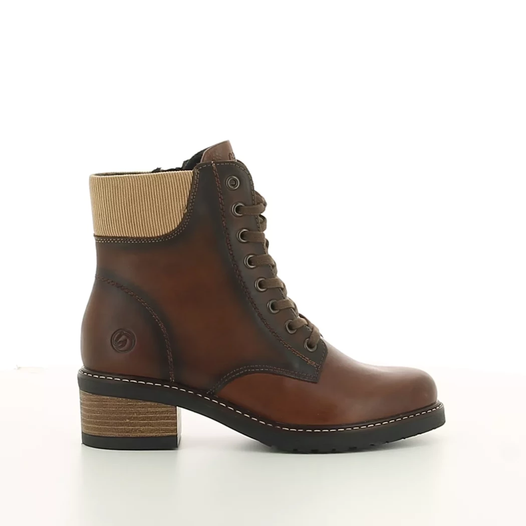 Image (2) de la chaussures Remonte - Bottines Cuir naturel / Cognac en Cuir