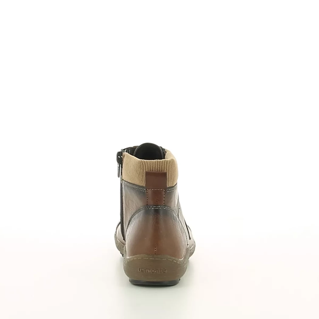 Image (3) de la chaussures Remonte - Bottines Cuir naturel / Cognac en Cuir