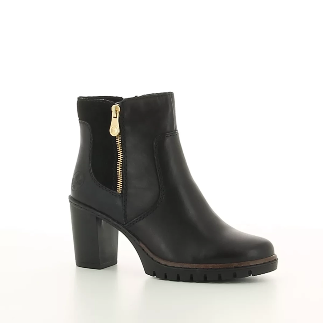 Image (1) de la chaussures Rieker - Boots Noir en Cuir