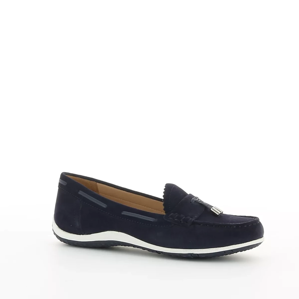 Image (1) de la chaussures Geox - Mocassins Bleu en Cuir nubuck