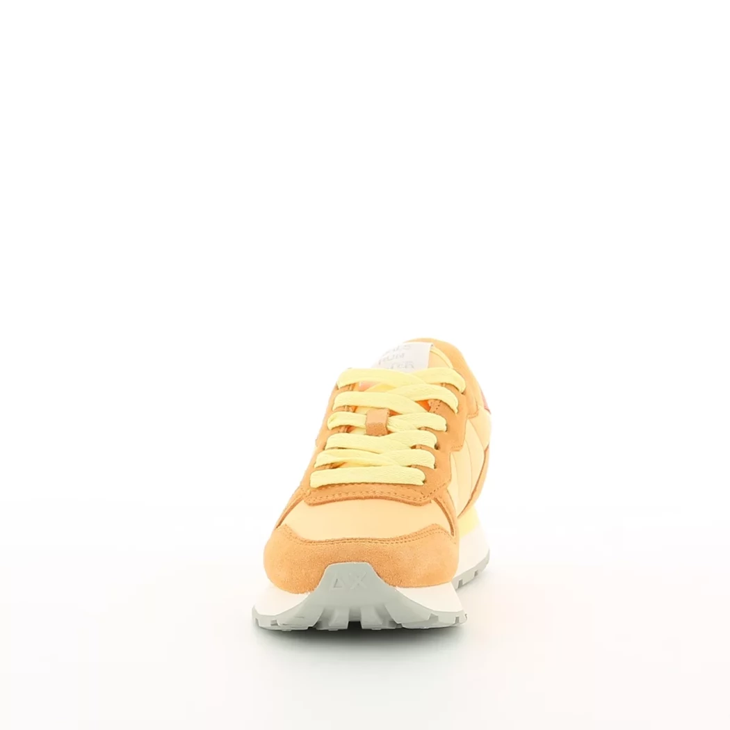 Image (5) de la chaussures Sun68 - Baskets Orange en Cuir nubuck