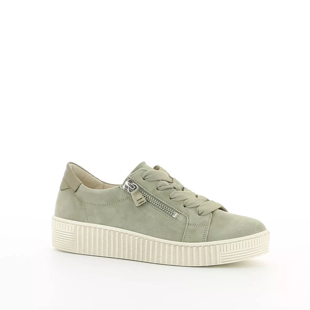 Image (1) de la chaussures Gabor - Baskets Vert en Cuir nubuck