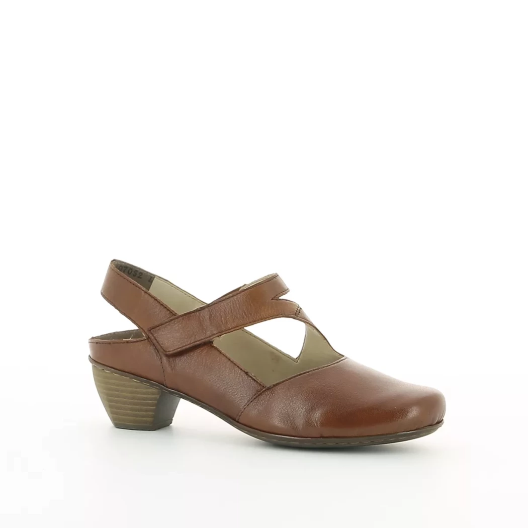 Image (1) de la chaussures Rieker - Escarpins Cuir naturel / Cognac en Cuir