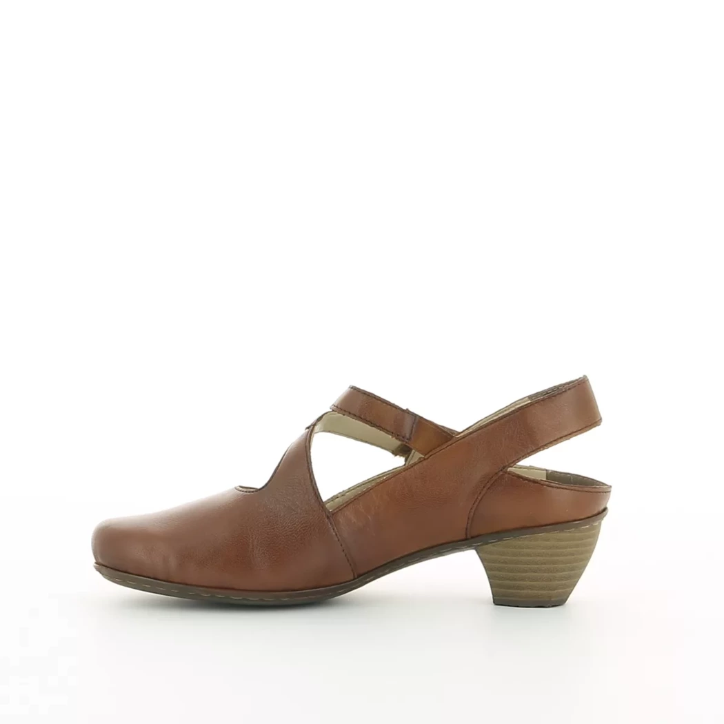 Image (4) de la chaussures Rieker - Escarpins Cuir naturel / Cognac en Cuir