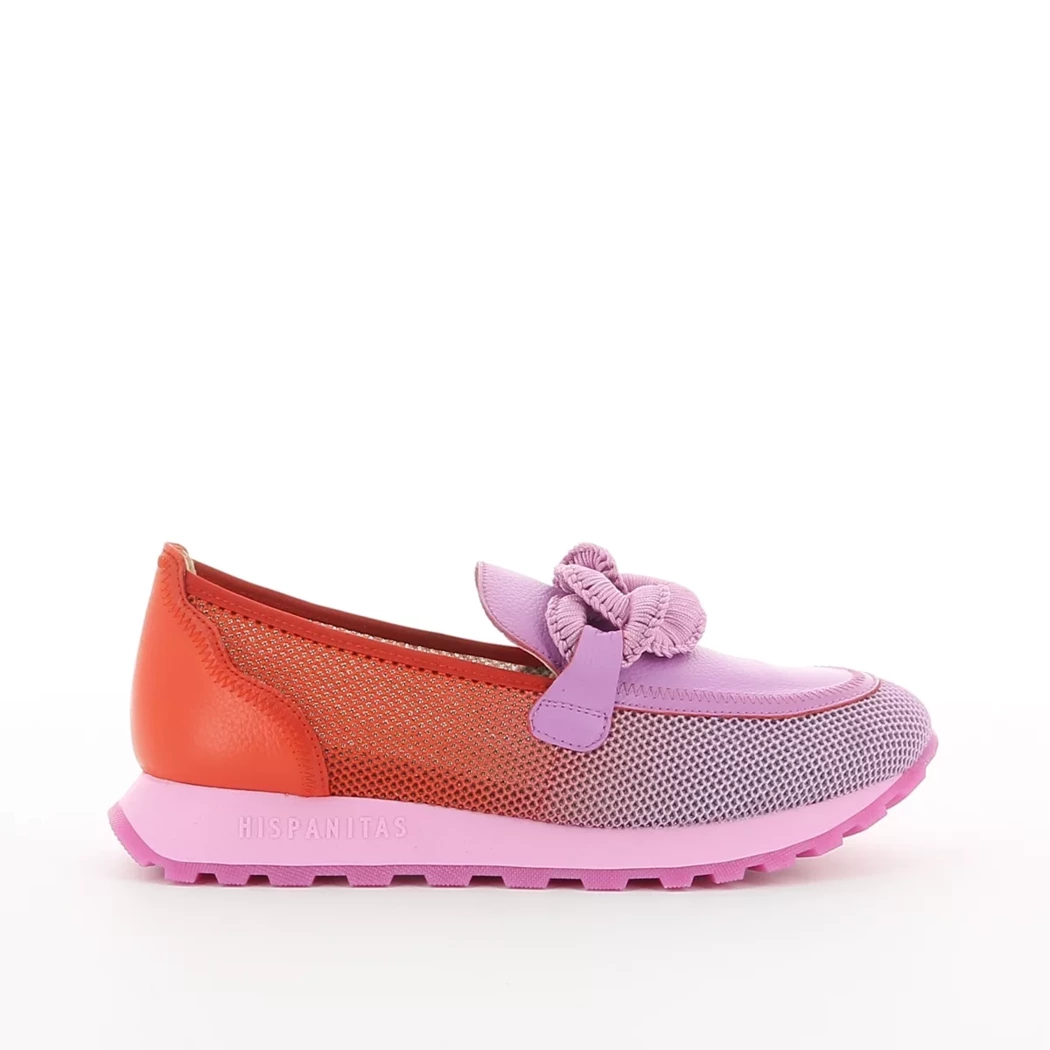 Image (2) de la chaussures Hispanitas - Mocassins Violet / Lilas en Cuir et textile