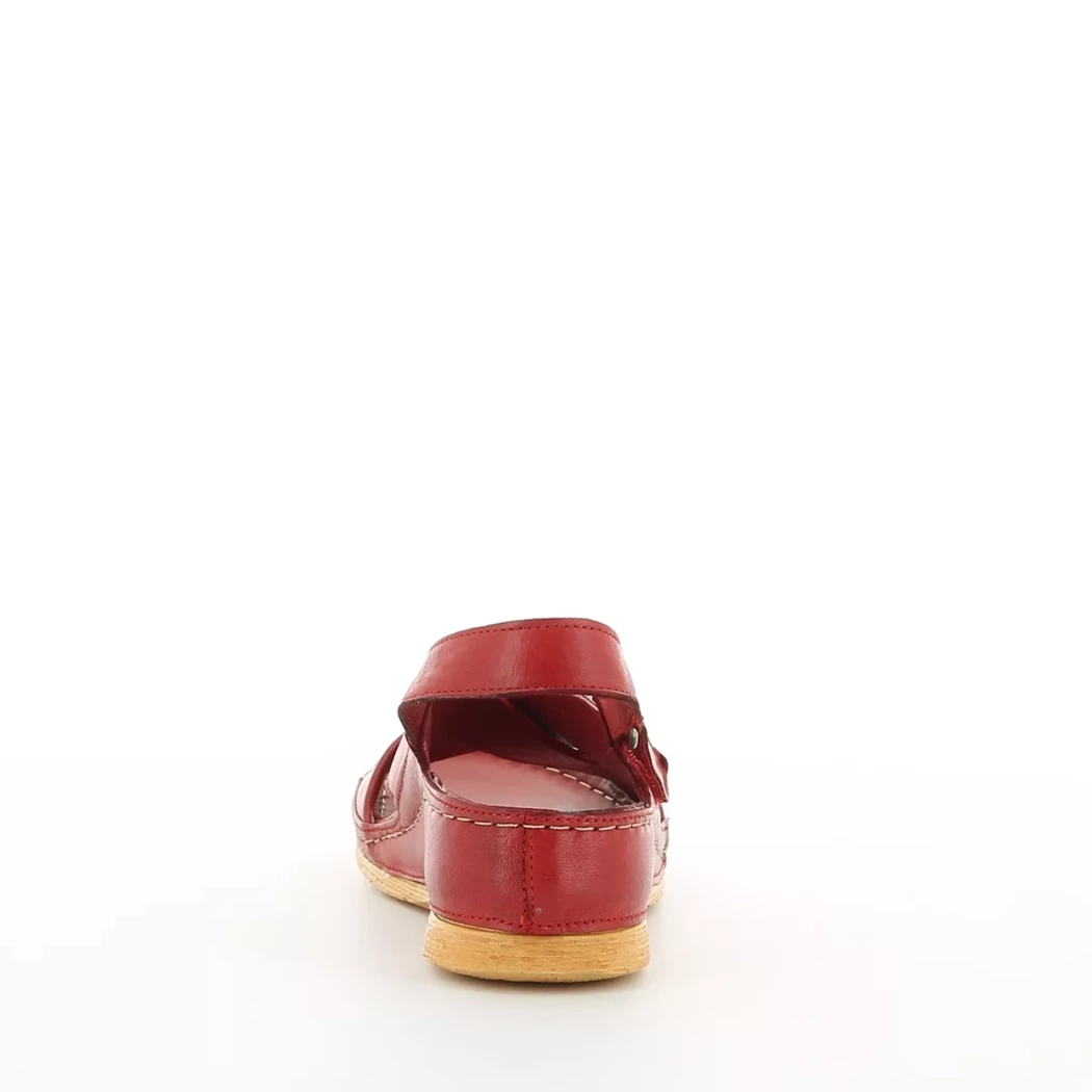 Image (3) de la chaussures Karyoka - Sandales et Nu-Pieds Rouge en Cuir
