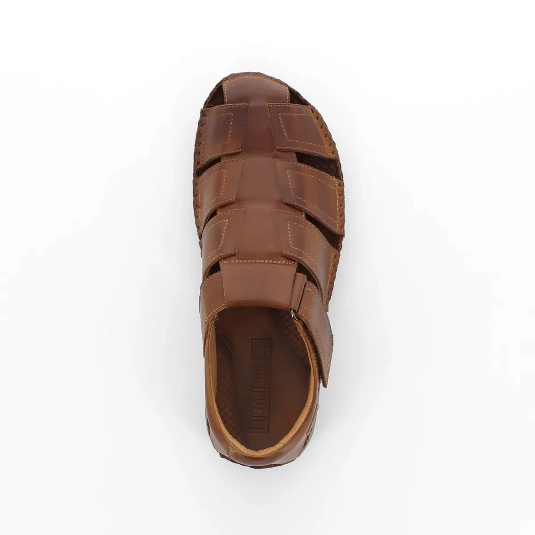 Image (6) de la chaussures Pikolinos - Sandales et Nu-Pieds Cuir naturel / Cognac en Cuir