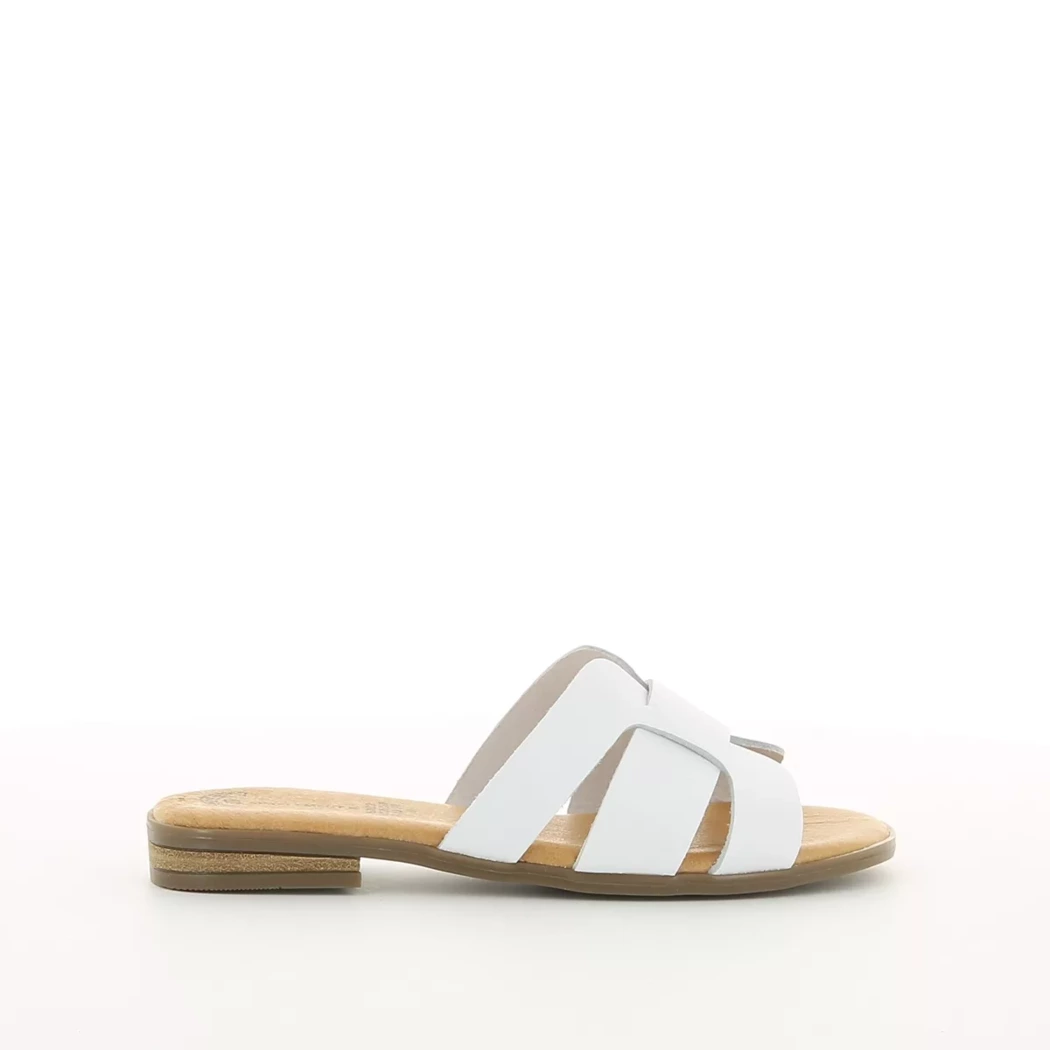 Image (2) de la chaussures Simplement B - Mules et Sabots Blanc en Cuir