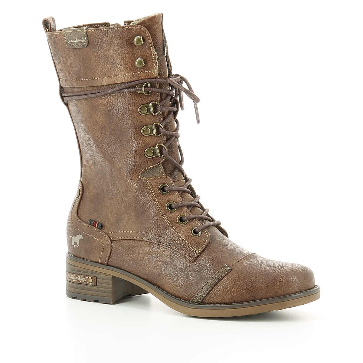 Mustang - Bottines - Taupe - Delcambe Chaussures - D0352B