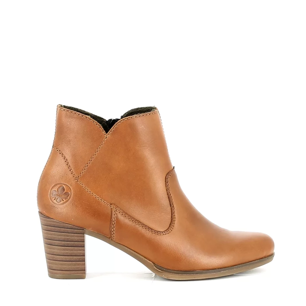 Image (2) de la chaussures Rieker - Boots Cuir naturel / Cognac en Cuir