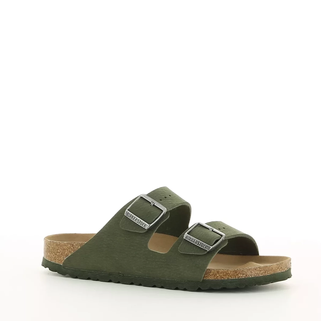 Image (1) de la chaussures Birkenstock - Mules et Sabots Vert en Cuir synthétique Image (1) de la chaussures Birkenstock - Mules et Sabots Vert en Cuir synthétique