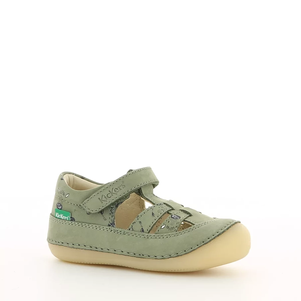 Image (1) de la chaussures Kickers - Bottines ouvertes Vert en Cuir nubuck Image (1) de la chaussures Kickers - Bottines ouvertes Vert en Cuir nubuck