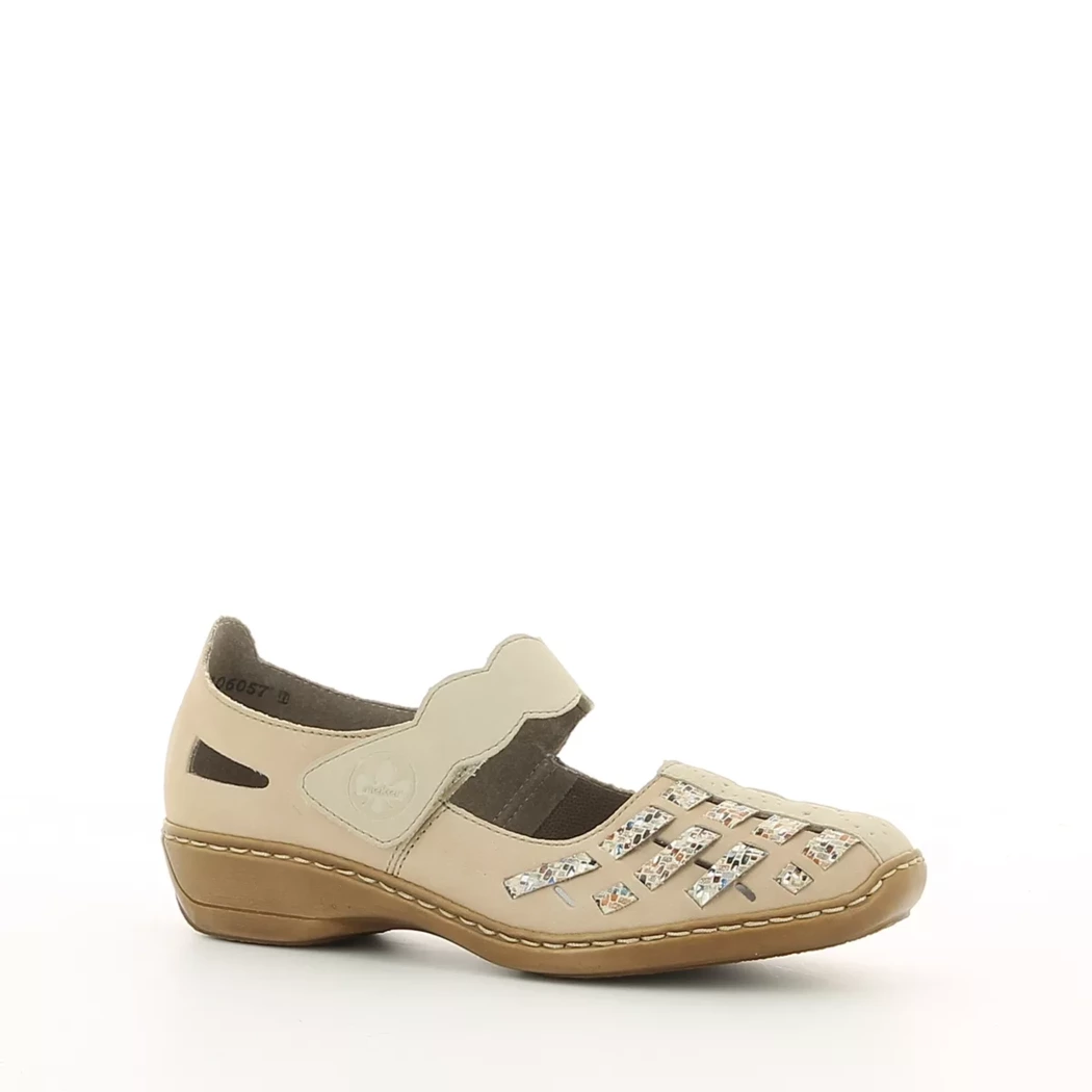 Image (1) de la chaussures Rieker - Ballerines Beige en Cuir nubuck Image (1) de la chaussures Rieker - Ballerines Beige en Cuir nubuck