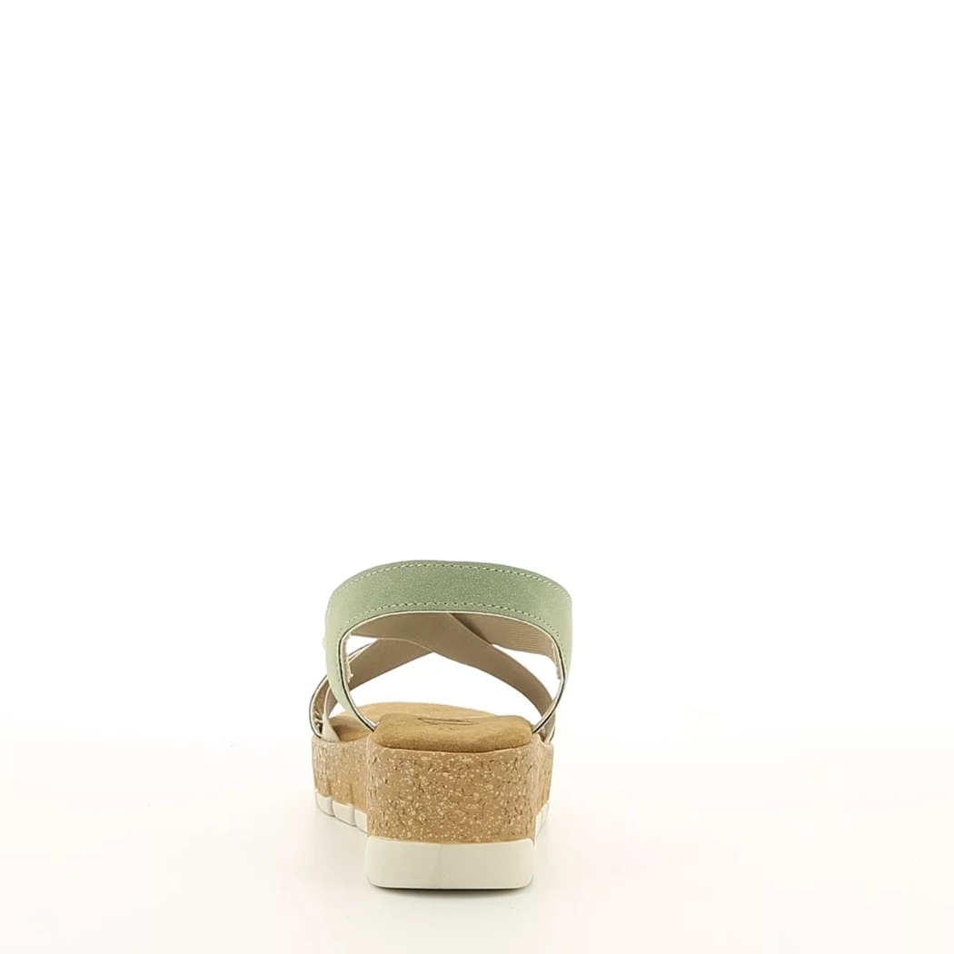 Image (3) de la chaussures Divina - Sandales et Nu-Pieds Vert en Cuir nubuck