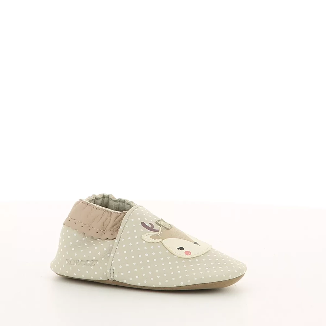 Image (1) de la chaussures Robeez - Chaussons bébé Beige en Cuir