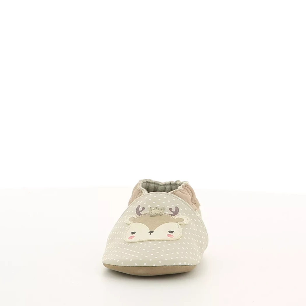 Image (5) de la chaussures Robeez - Chaussons bébé Beige en Cuir