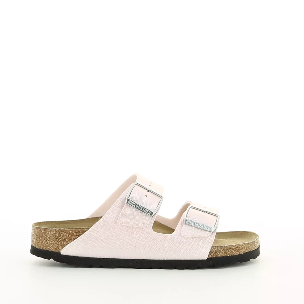 Image (2) de la chaussures Birkenstock - Mules et Sabots Rose en Cuir synthétique Image (2) de la chaussures Birkenstock - Mules et Sabots Rose en Cuir synthétique