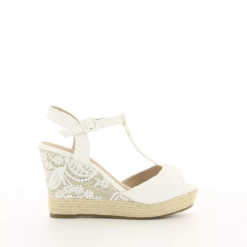 Image (2) de la chaussures Pretty Stories - Sandales et Nu-Pieds Blanc en Textile Image (2) de la chaussures Pretty Stories - Sandales et Nu-Pieds Blanc en Textile