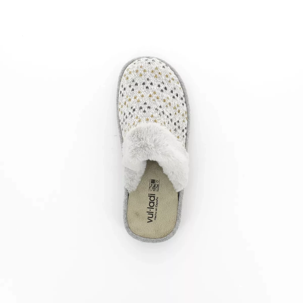 Image (6) de la chaussures Vul ladi - Pantoufles et Chaussons Gris en Textile