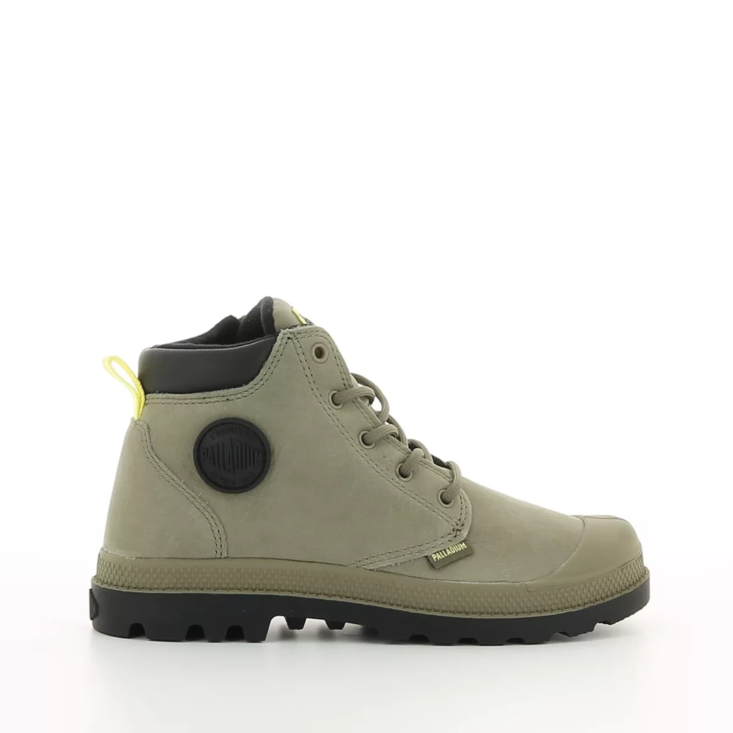 Image (2) de la chaussures Palladium - Bottines Vert en Cuir nubuck Image (2) de la chaussures Palladium - Bottines Vert en Cuir nubuck