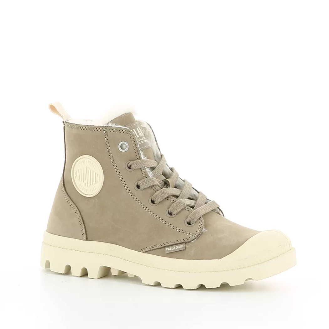 Image (1) de la chaussures Palladium - Bottines Taupe en Cuir nubuck