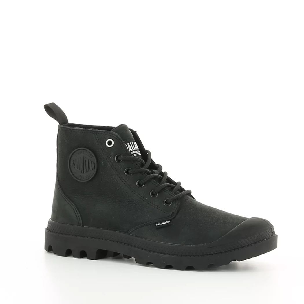 Image (1) de la chaussures Palladium - Bottines Noir en Cuir nubuck