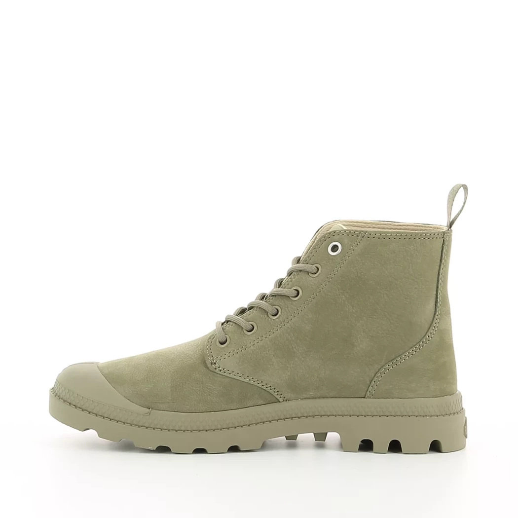 Image (4) de la chaussures Palladium - Bottines Vert en Cuir nubuck