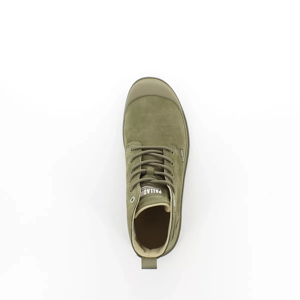 Image (6) de la chaussures Palladium - Bottines Vert en Cuir nubuck