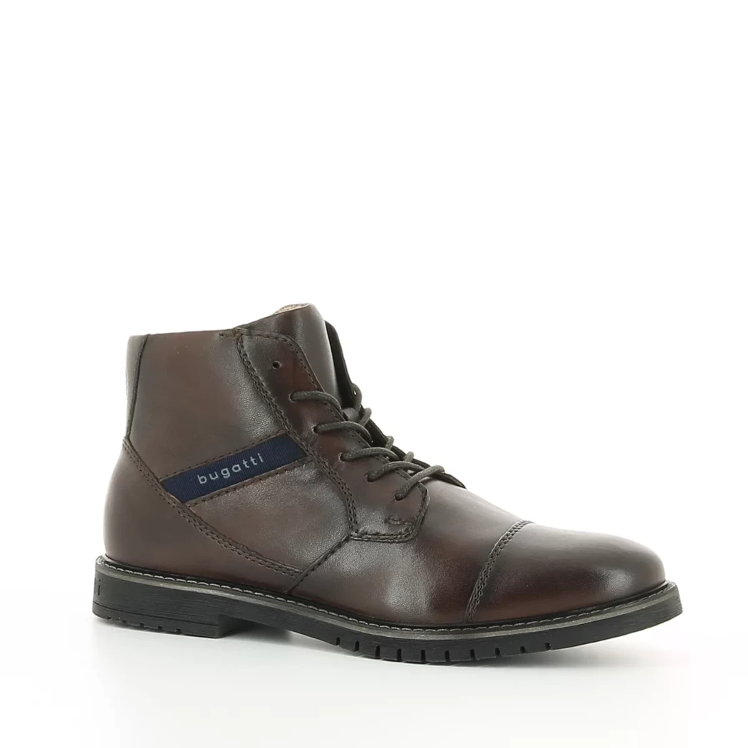 Image (1) de la chaussures Bugatti - Bottines Marron en Cuir