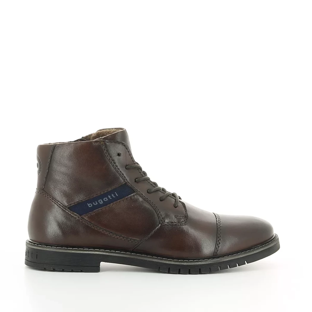 Image (2) de la chaussures Bugatti - Bottines Marron en Cuir