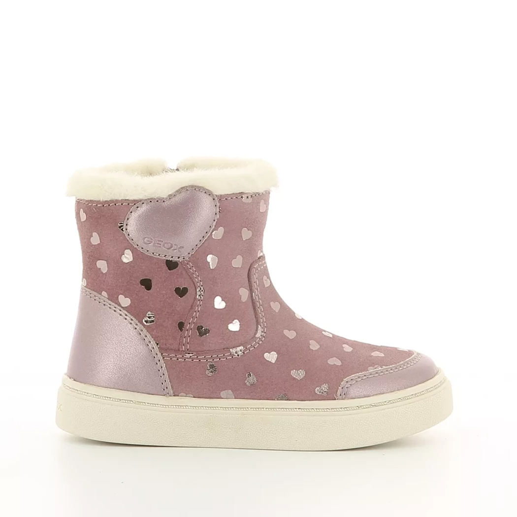 Image (2) de la chaussures Geox - Boots Rose en Cuir nubuck